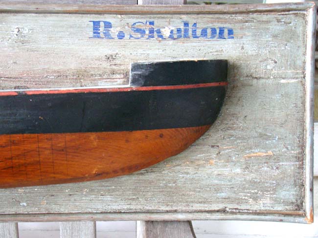 An English Half Hull Model, 20th century
